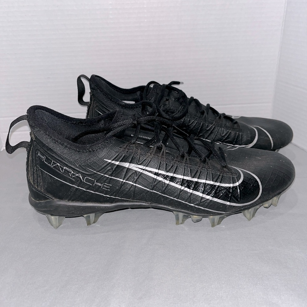 Nike Alpha Huarache 7 Pro Lacrosse Shoes Black Metallic CJ0265-001 Mens Size 12